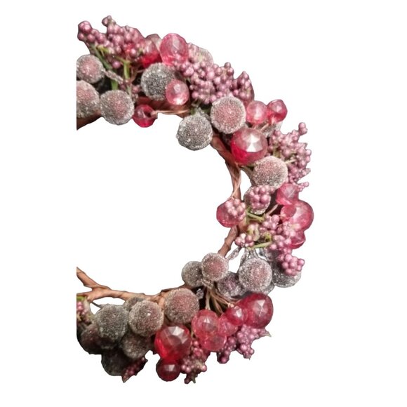 Set of 2 Candle Holder Base Decor Wreath Wraps Vintage - Picture 5 of 7